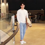 Tapered banding DENIM